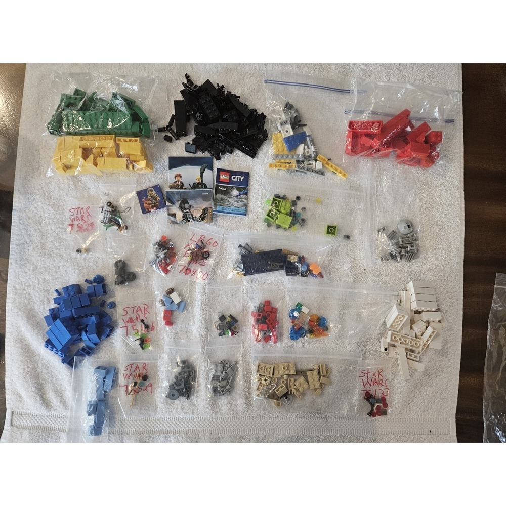 Lego Accessories And Brick Lot With Extra Instructions Booklets‎
